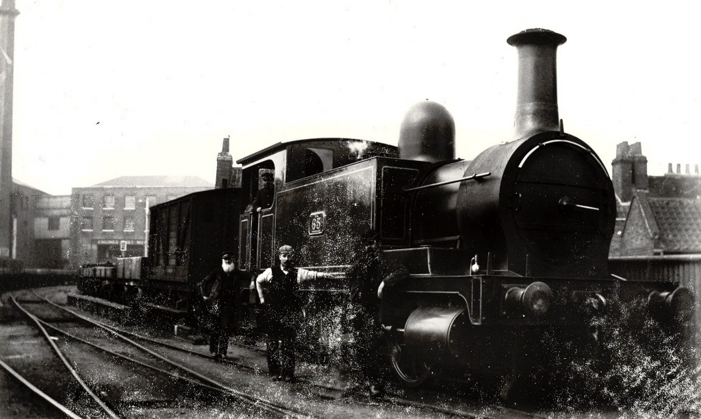 William Acton Gittins with engine